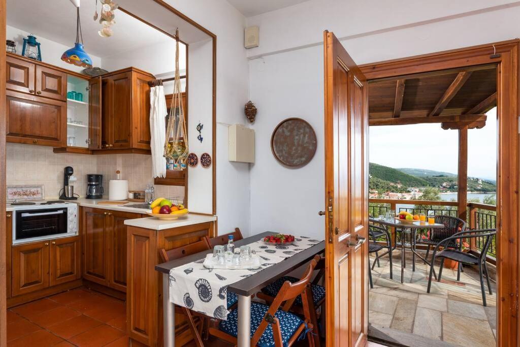 Seaside House With View Over Pagasitikos Áfissos Dış mekan fotoğraf