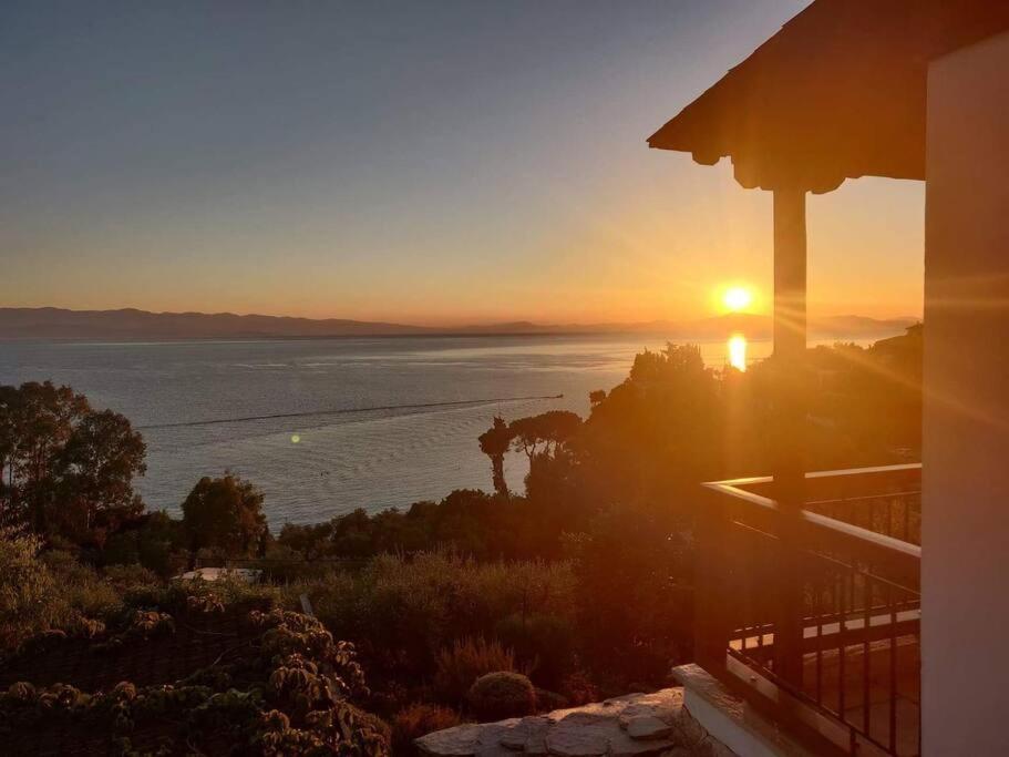 Seaside House With View Over Pagasitikos Áfissos Dış mekan fotoğraf