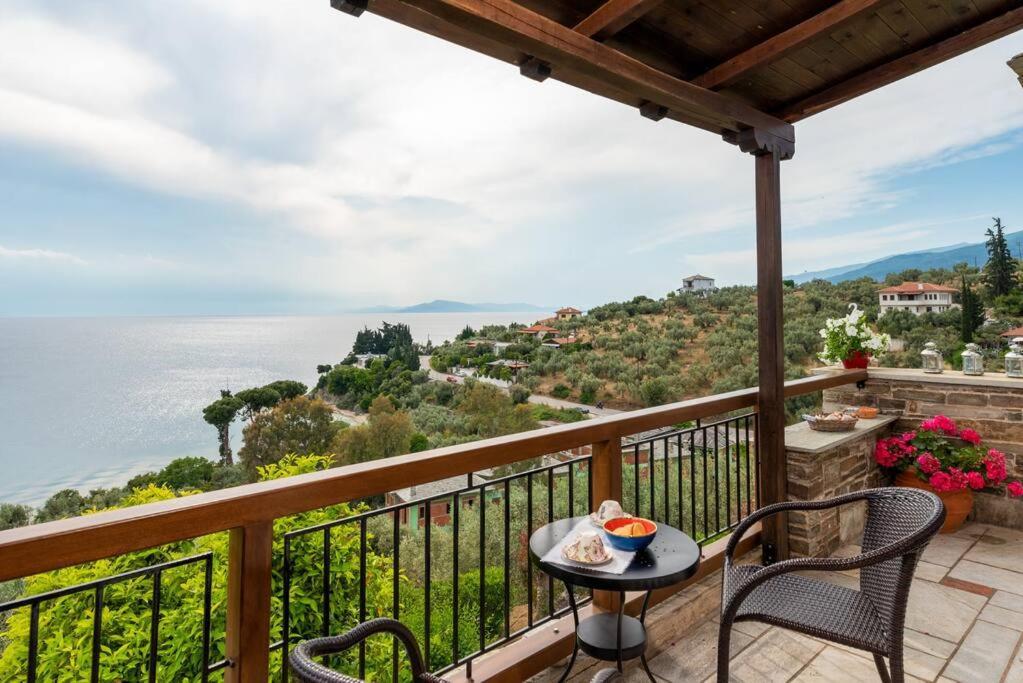 Seaside House With View Over Pagasitikos Áfissos Dış mekan fotoğraf
