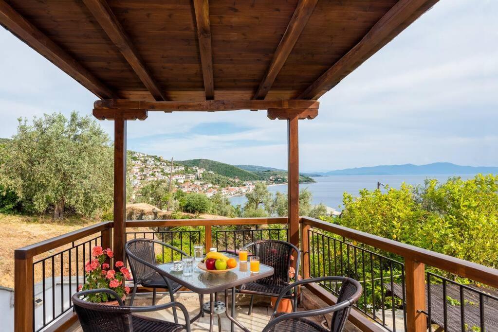 Seaside House With View Over Pagasitikos Áfissos Dış mekan fotoğraf