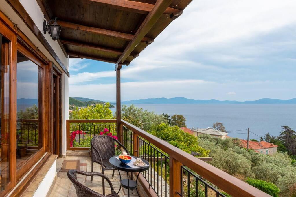 Seaside House With View Over Pagasitikos Áfissos Dış mekan fotoğraf