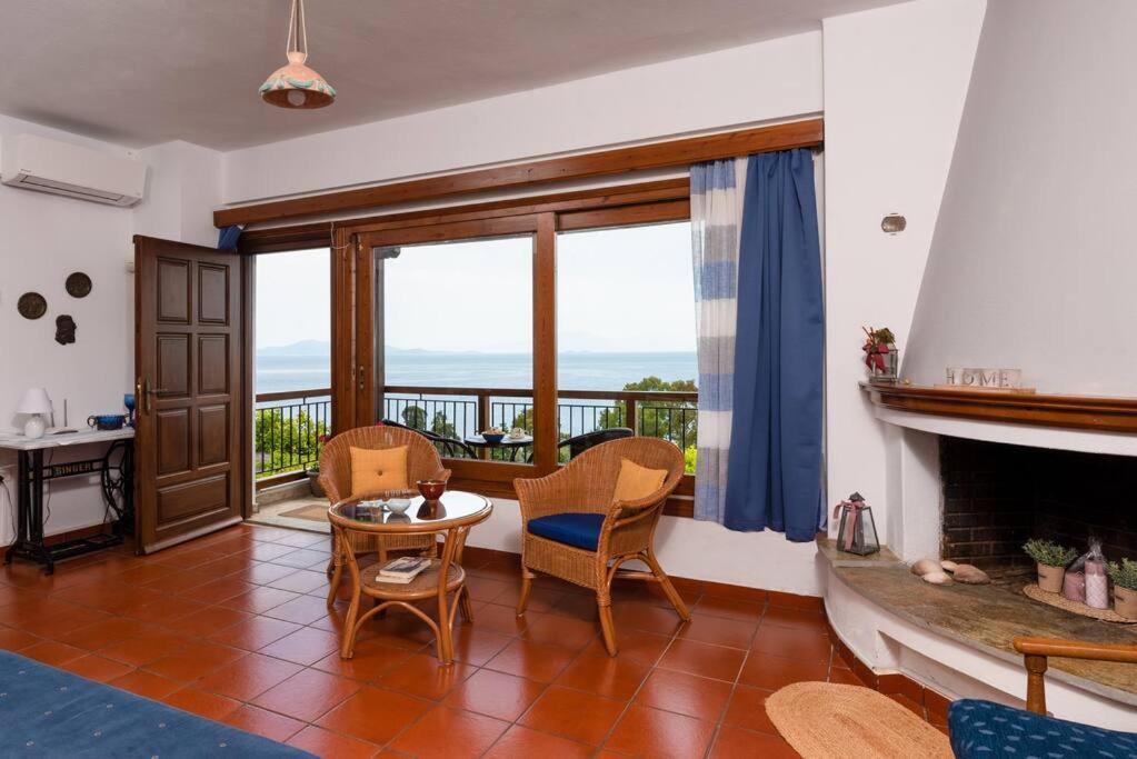 Seaside House With View Over Pagasitikos Áfissos Dış mekan fotoğraf