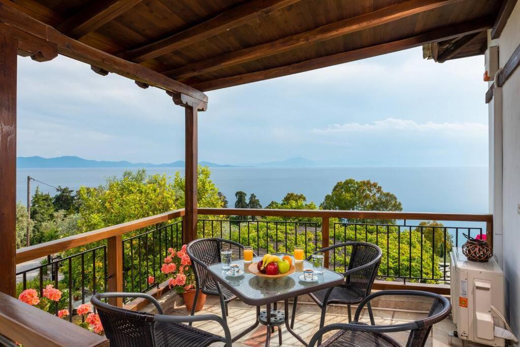 Seaside House With View Over Pagasitikos Áfissos Dış mekan fotoğraf